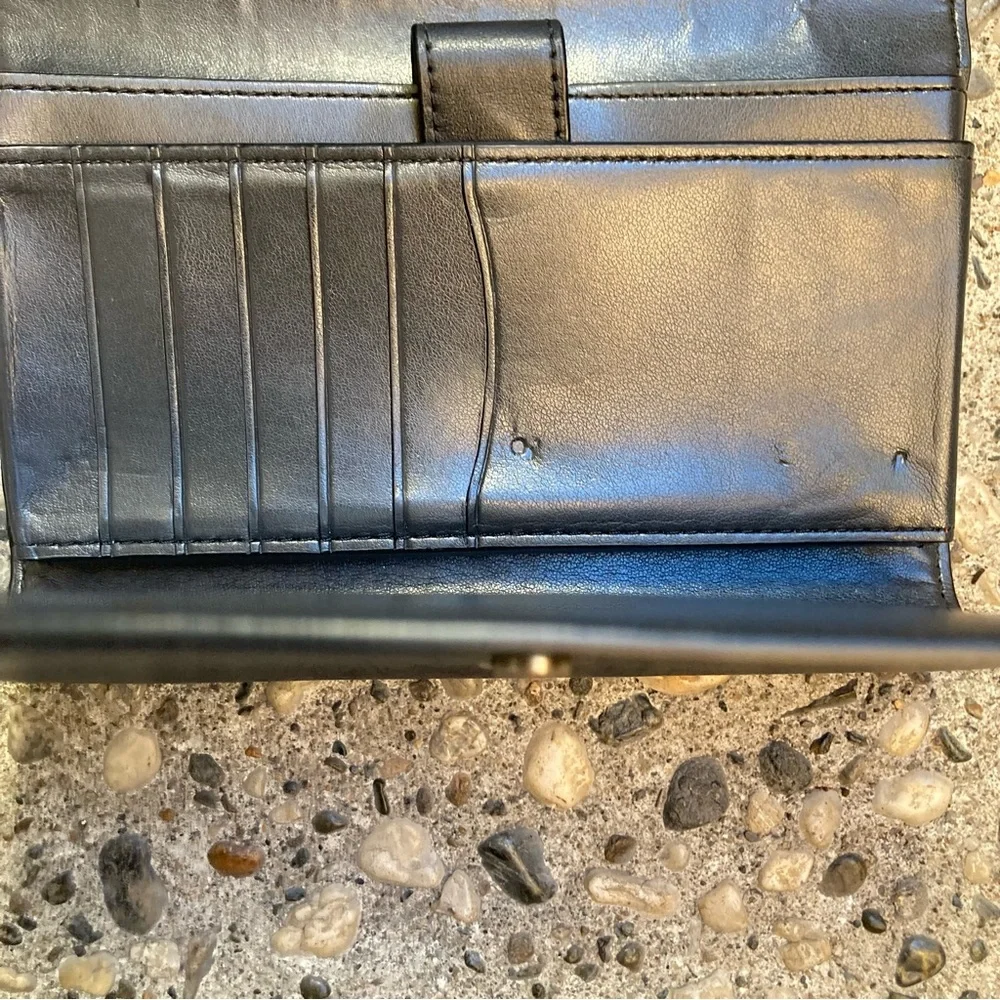 Coach Black Leather Clutch